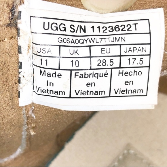 Ugg Australia Kids Tan Azell Hiker Suede Ankle Winter Boots shoes Size 11Toddler - Picture 2 of 11